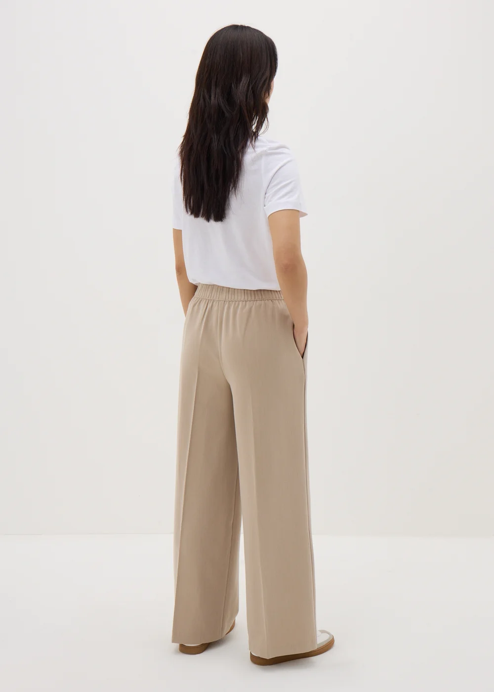 Brown Woven Wide Leg Trousers - 8 Image 2