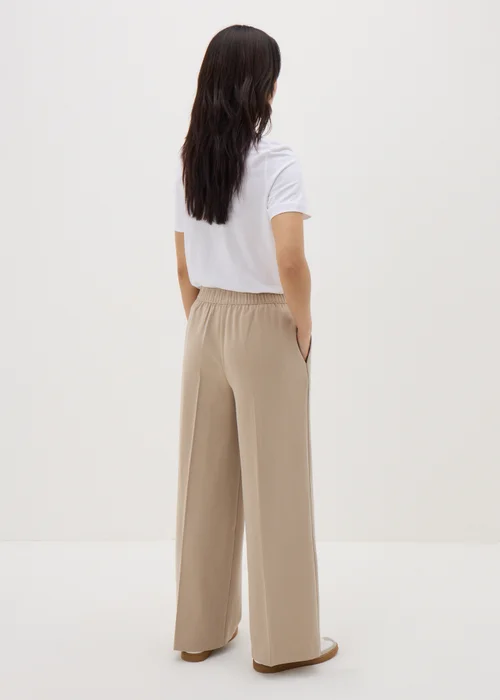 Brown Woven Wide Leg Trousers - 8 Image 2