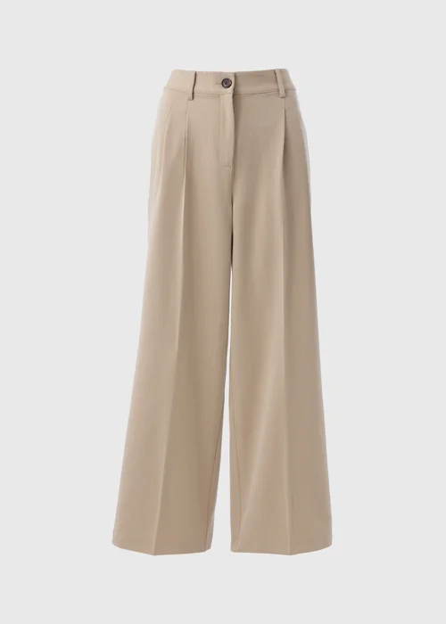 Brown Woven Wide Leg Trousers - 8 Image 4