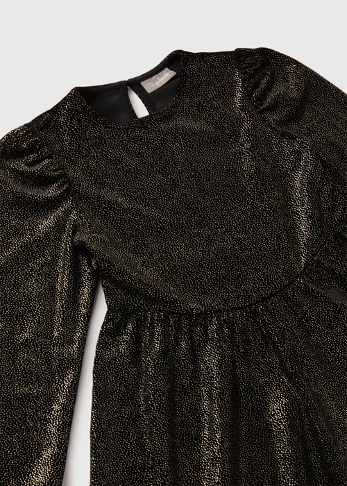 Girls Black Velvet Dress (7-15yrs) - Age 7 Years Image 2