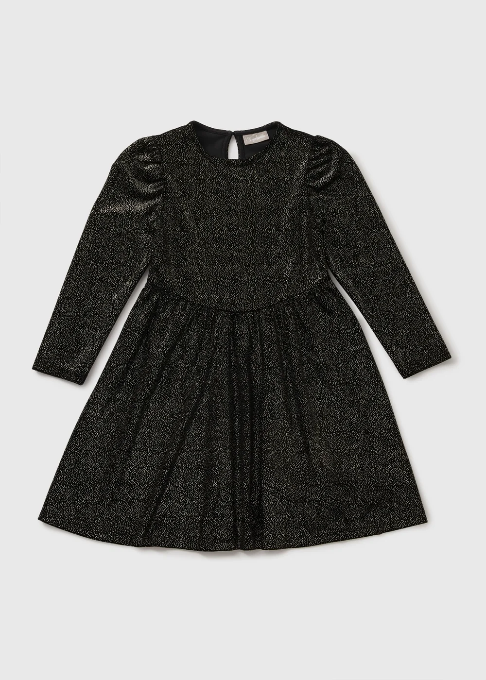 Girls Black Velvet Dress (7-15yrs) - Age 7 Years Image 1