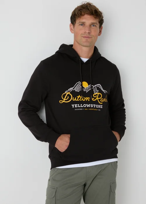 Yellowstone Black Printed Hoodie - S Image 1