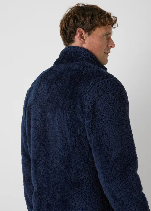 Navy Fleece Zip Up Hoodie - S Image 2