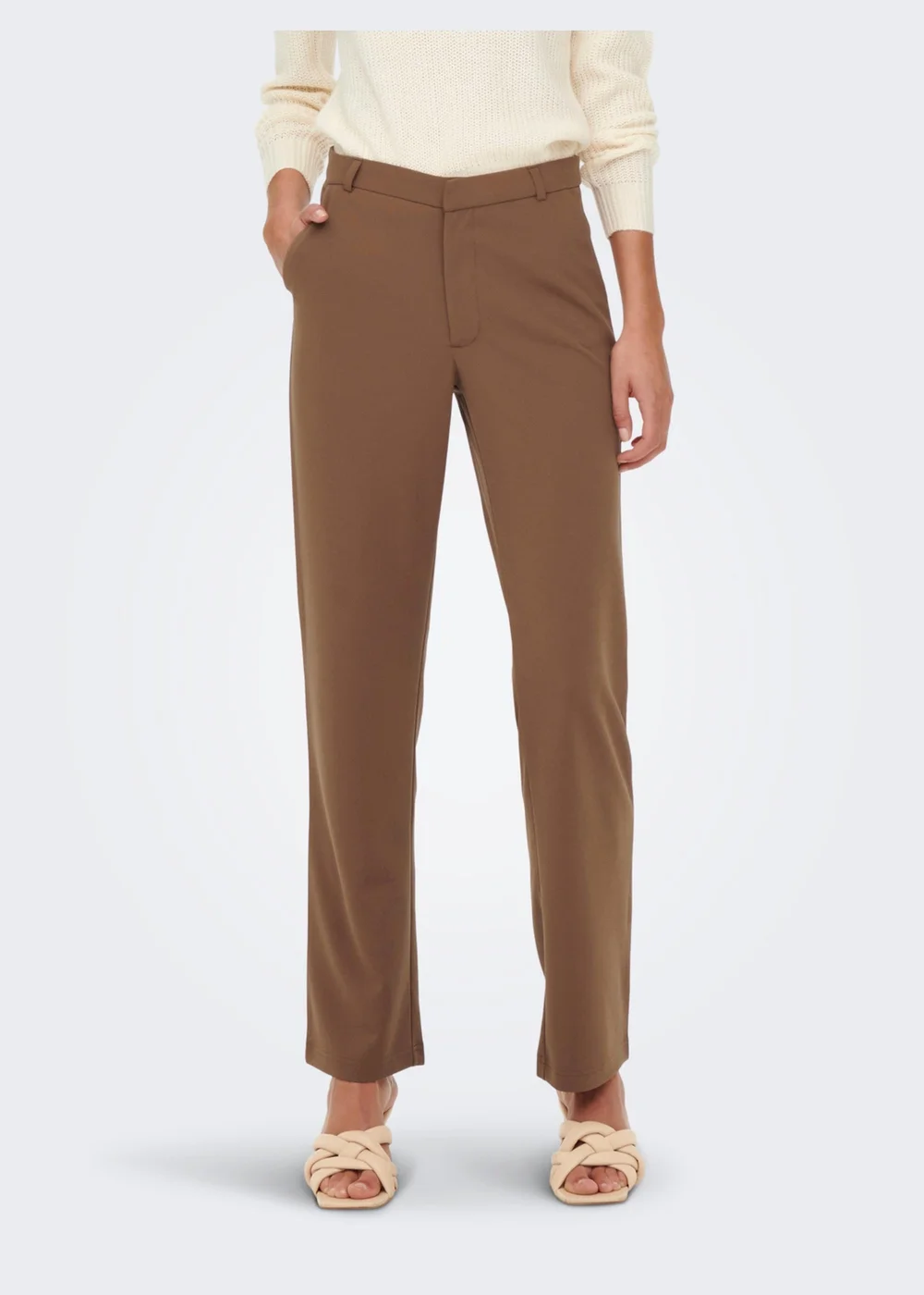 JDY Walnut Straight Trousers - 8 Image 1