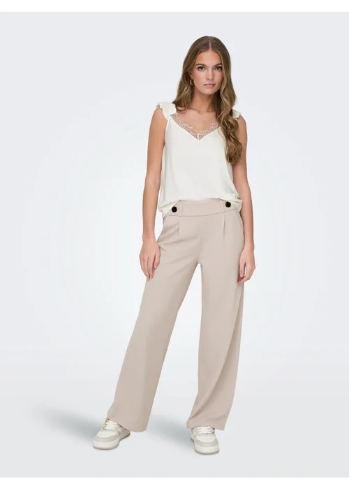 JDY Grey Geggo Trousers - 8 Image 1