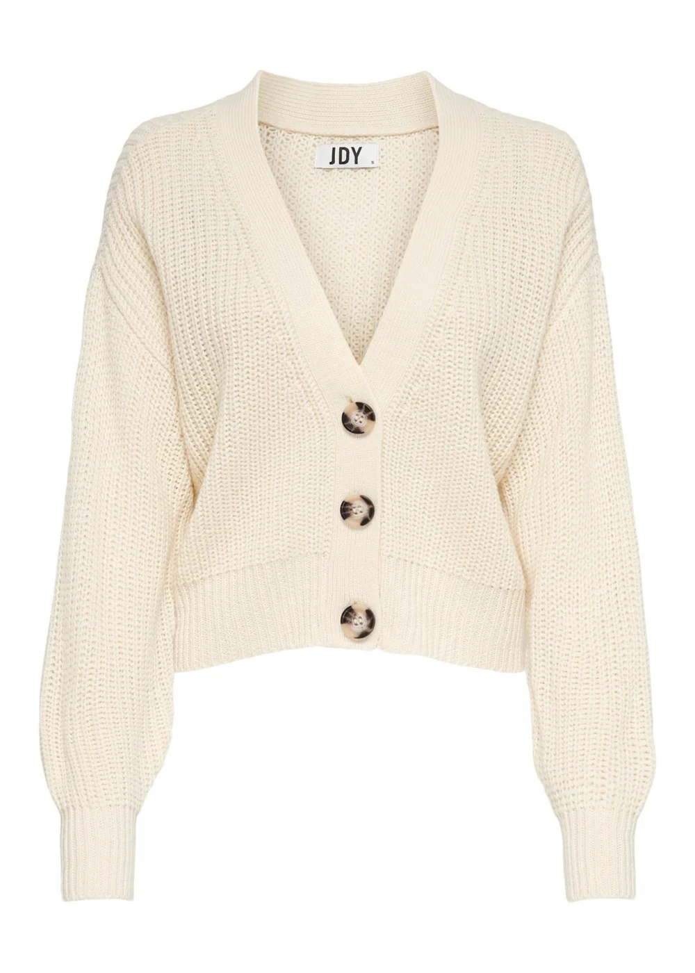 JDY Cream Knitted Cardigan - 8 Image 6