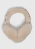 Camel Faux Shearling Earmuffs - One Size Image 1