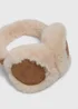 Camel Faux Shearling Earmuffs - One Size Image 2