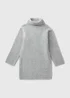 Girls Grey Roll Neck Knitted Dresses (7-15yrs) - Age 7 Years Image 1
