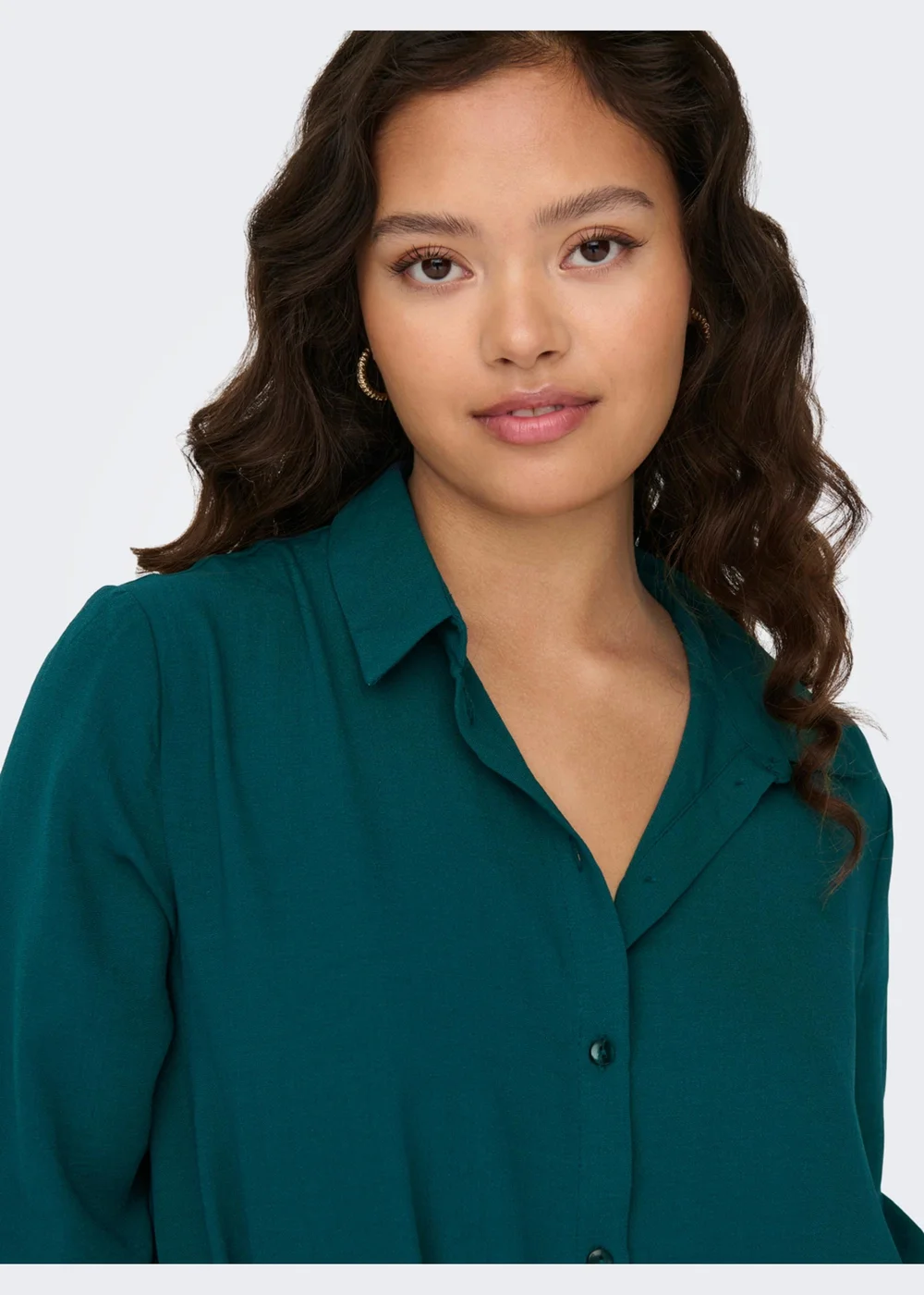 Green Tie Waist Shirt Dress - 6 Image 5