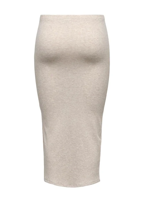 Cream Ribbed Midi Skirt - Size 6 Image 6
