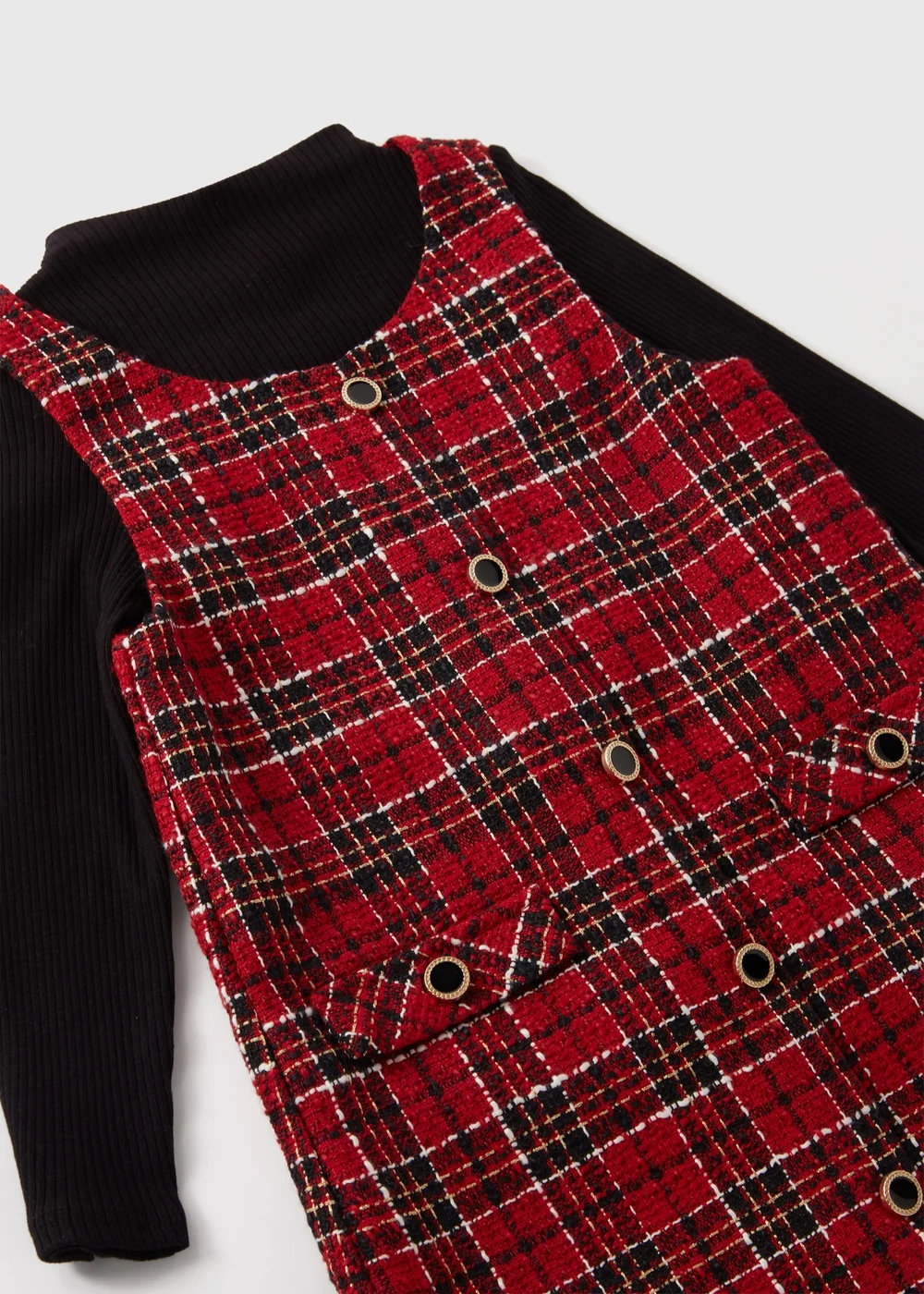 red check pinafore dress Tartan pinafore dress with pockets, gingham apron for ladies, adjustable petticoat skirt plus size, women plaid apron full lenght waitress