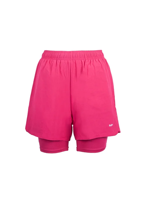 My Protein Magenta 2 in 1 Training Shorts - S Image 1