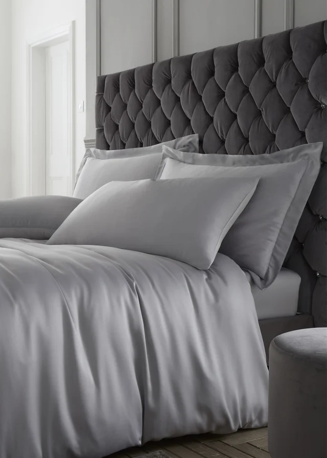 Catherine Lansfield Silky Soft Satin Standard Pillowcase Pair