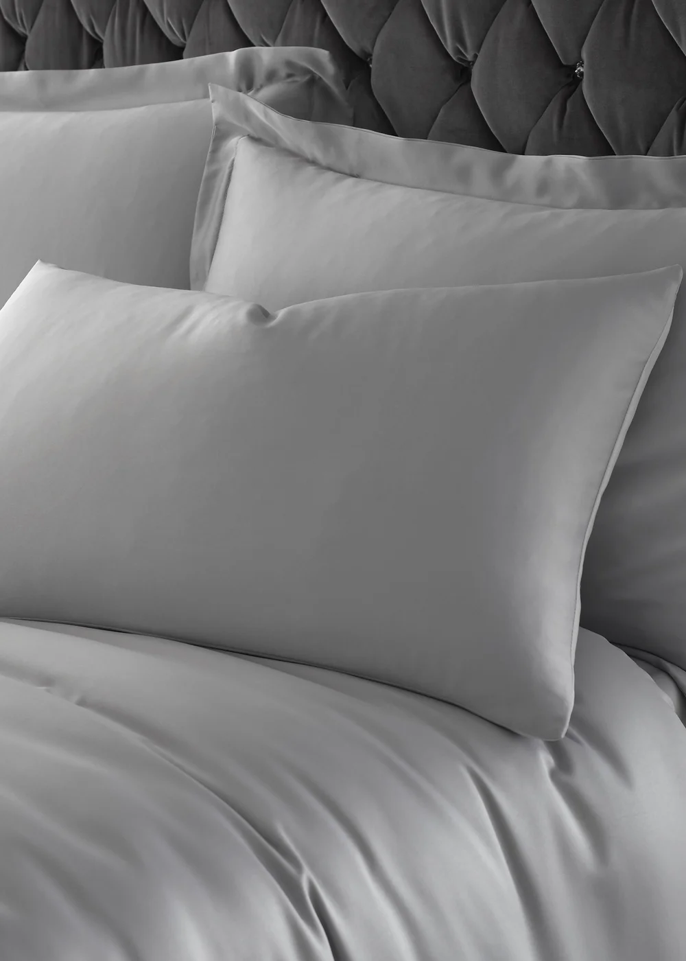 Catherine Lansfield Silky Soft Satin Standard Pillowcase Pair - 50 x 75cm Image 1