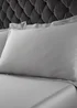 Catherine Lansfield Silky Soft Satin Oxford Pillowcase Pair Silver - 50 x 75cm Image 1