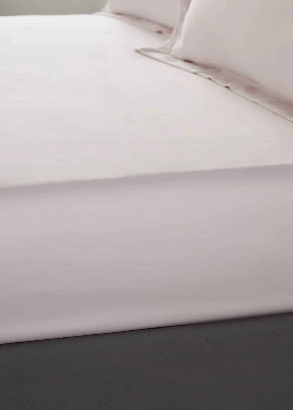 Catherine Lansfield Silky Soft Satin Fitted Sheet Blush - Fitted Single Image 1