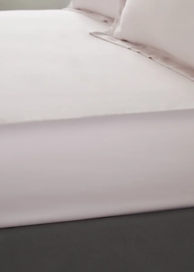 Catherine Lansfield Silky Soft Satin Fitted Sheet Blush