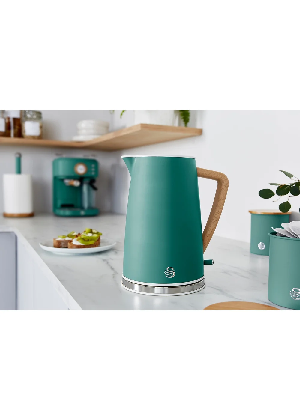 Swan Green Nordic Style Cordless Kettle (1.7L) - One Size Image 2