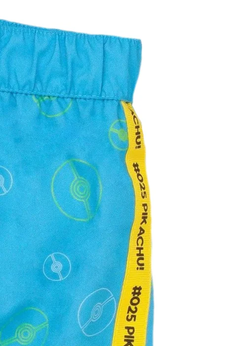 Pokemon Kids Black/Blue Pikachu Pokeball Swim Shorts (4-12 yrs) - Age 4-5 Years Image 4
