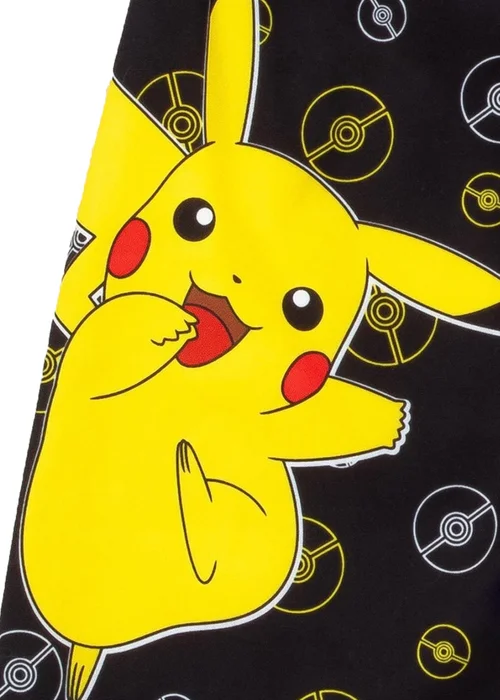 Pokemon Kids Black/Blue Pikachu Pokeball Swim Shorts (4-12 yrs) - Age 4-5 Years Image 2