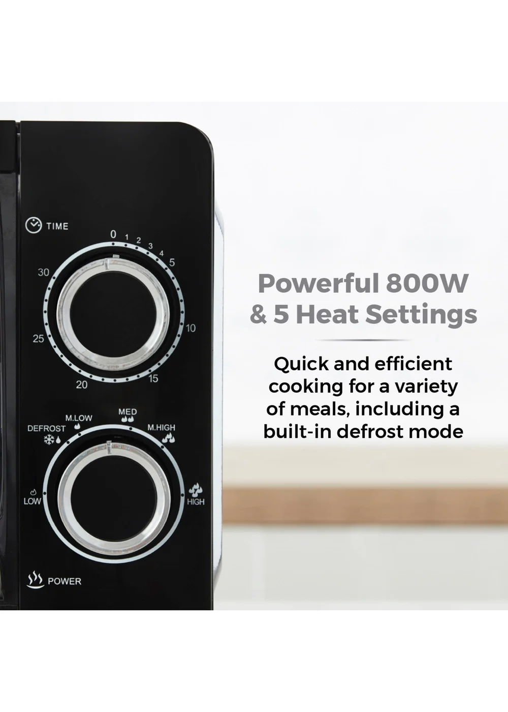 Tower 800W Manual Microwave (20L) - One Size Image 3