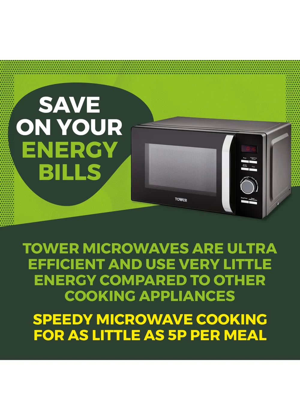 Tower Renaissance Microwave (20L) - One Size Image 3