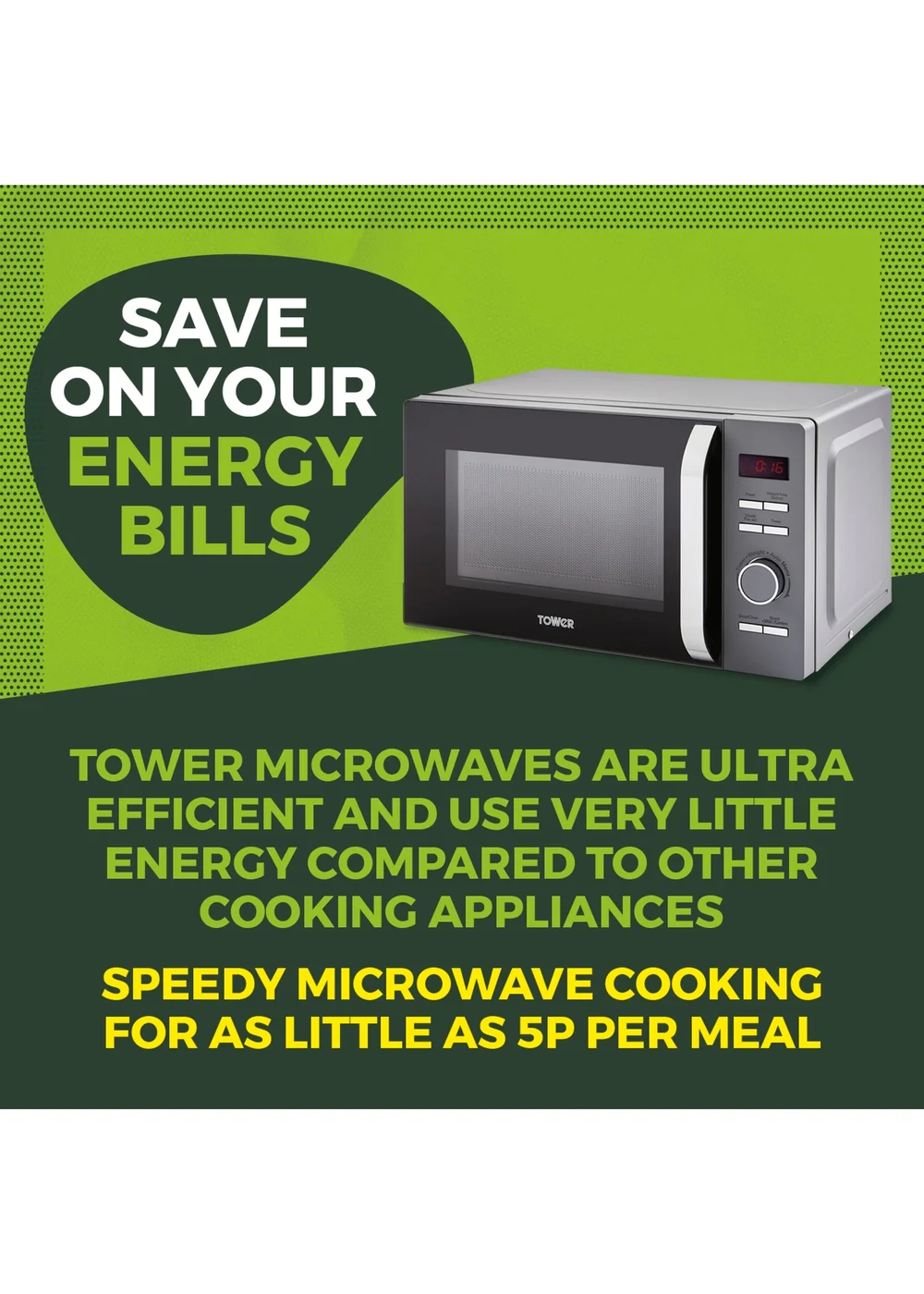 Tower Renaissance Microwave (20L) - One Size Image 3