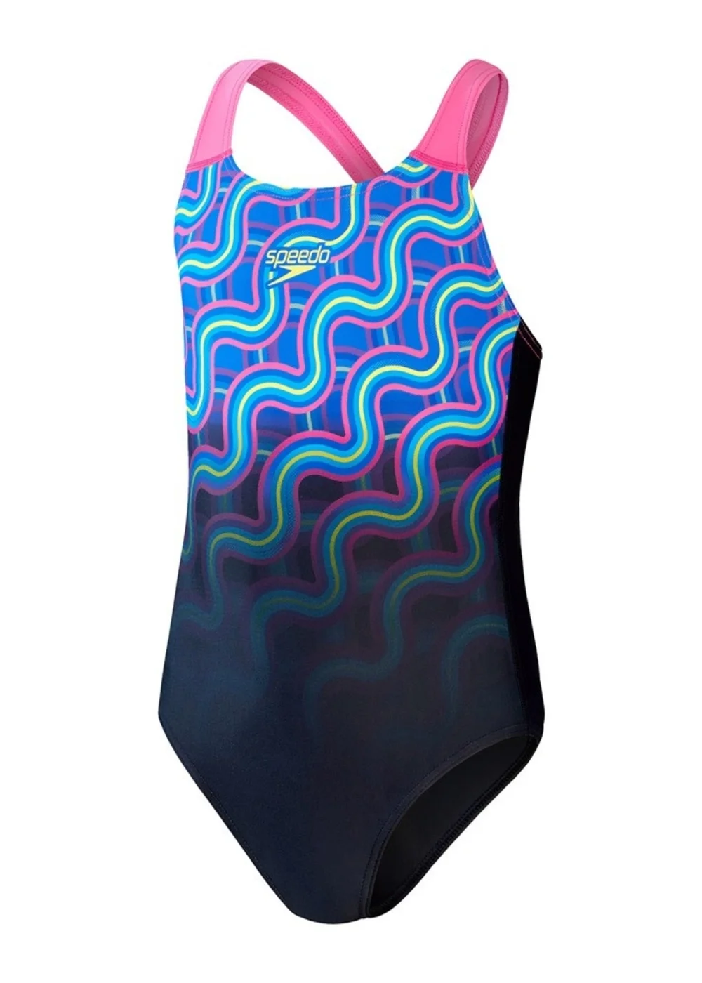 Speedo Kids Blue Splashback Digital One Piece Swimsuit (5-14yrs) - Age 5-6 Years Image 5