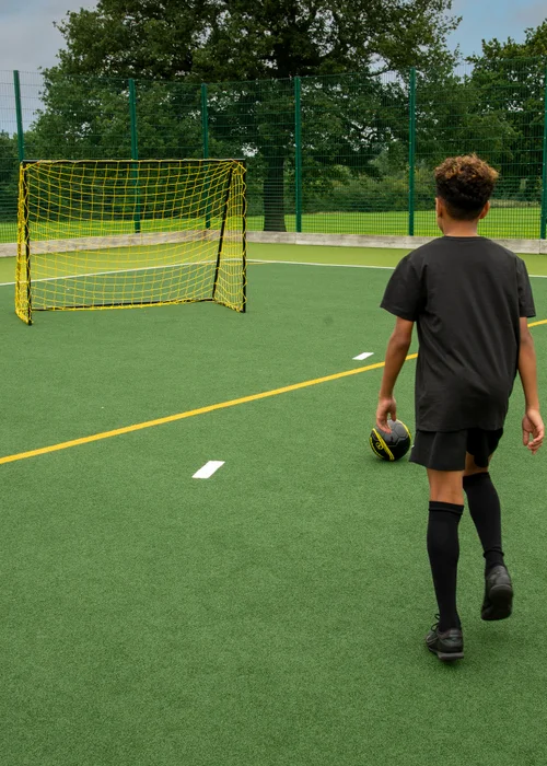 Kickmaster Yellow Heavy Duty Goal 8ft (Size H183cm x W240cm x L75cm) - 8ft Image 2