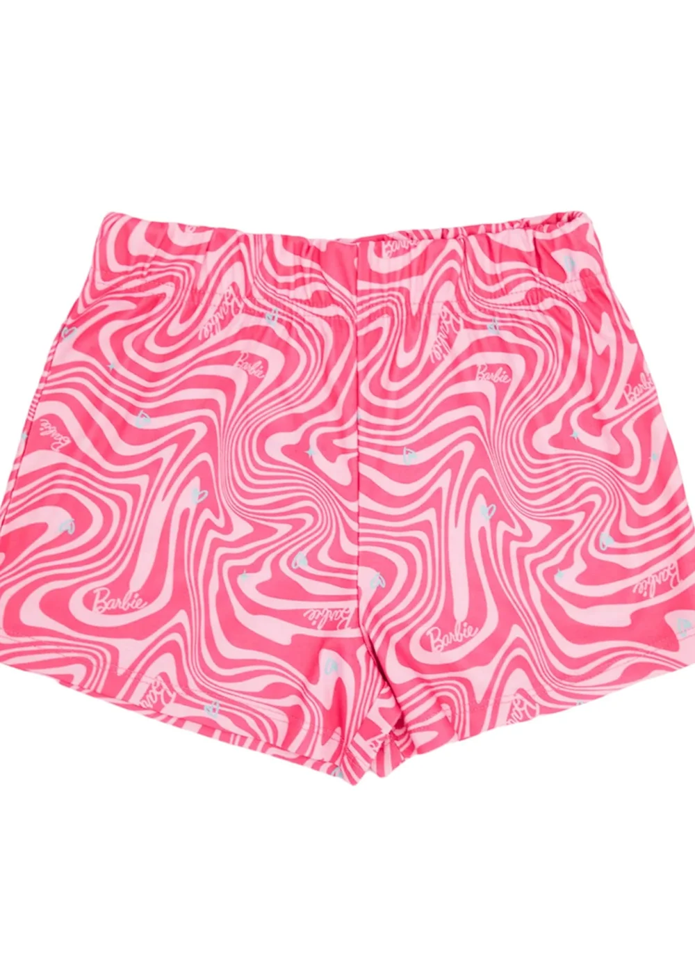 Barbie Girls Pink All-Over Print Short Sleeved Pyjama Set (3-12yrs) - Age 3-4 Years Image 5