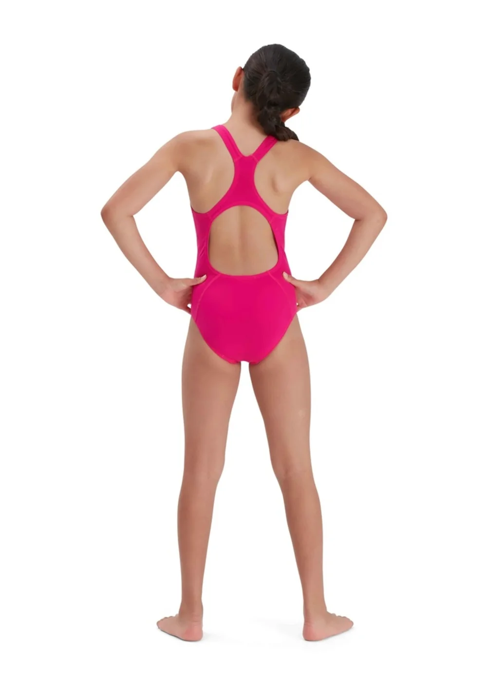 Speedo Kids Pink Medalist Eco Endurance One Piece Swimsuit (13-16yrs) - Age 13-14 Years Image 2