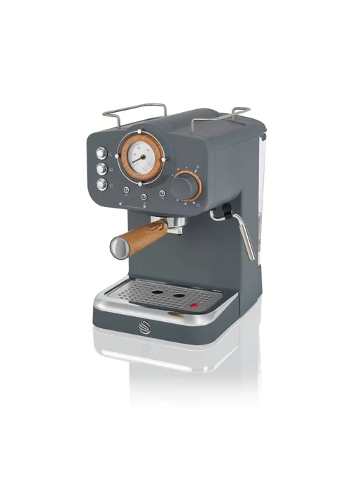 Swan Nordic Grey Espresso Coffee Machine - One Size Image 1