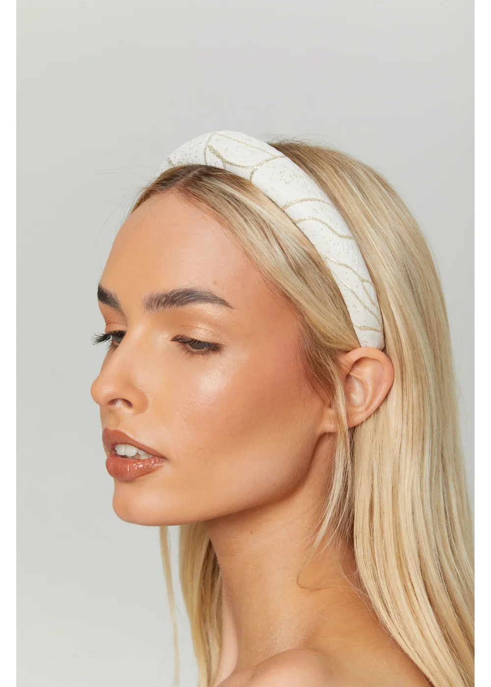 Madein Glitter Embellished Headband - One Size Image 2