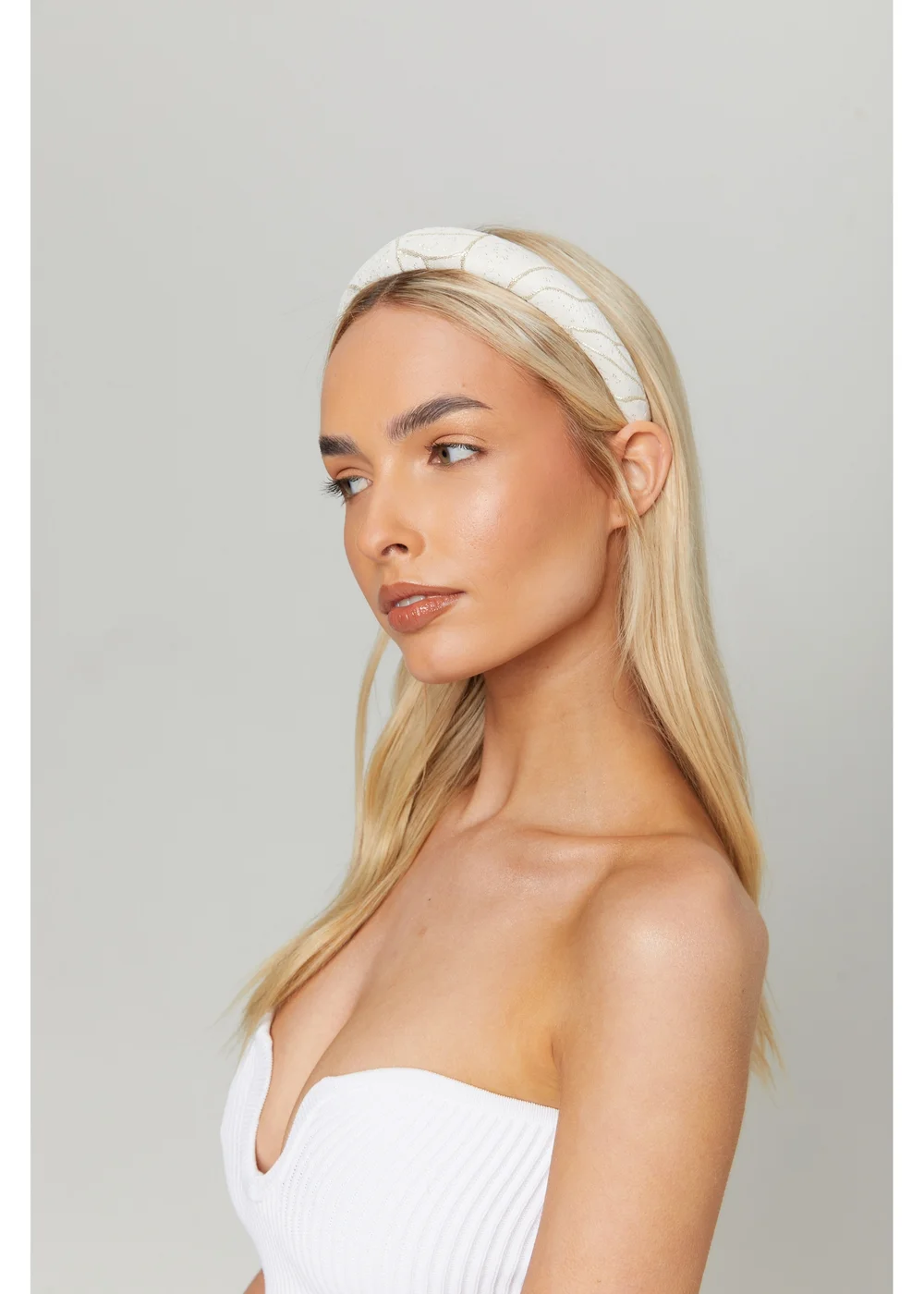 Madein Glitter Embellished Headband - One Size Image 1