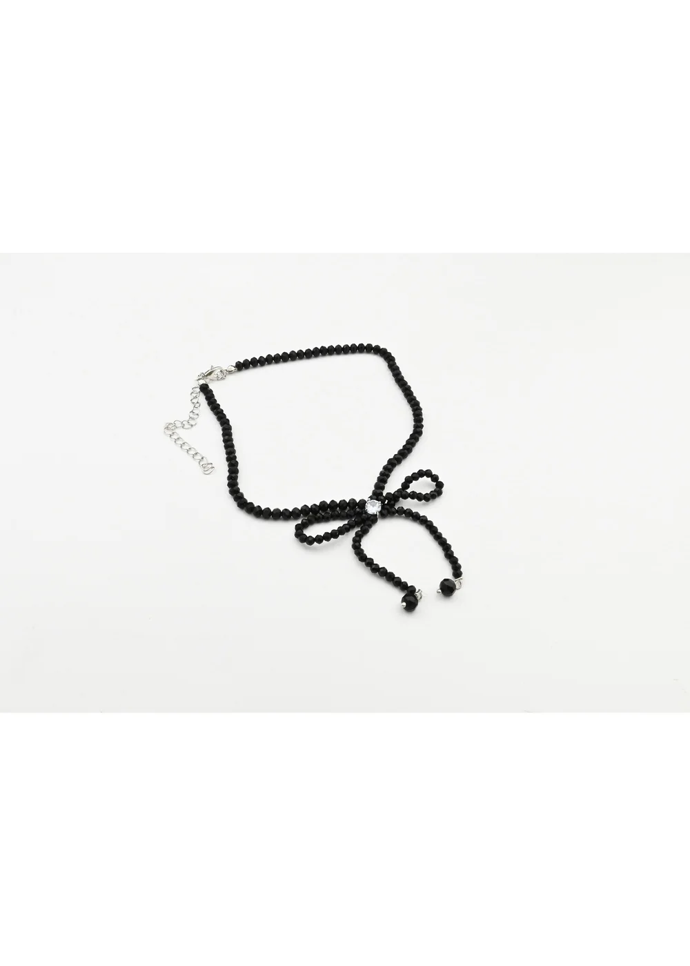 Madein Black Bow Beaded Necklace - One Size Image 4