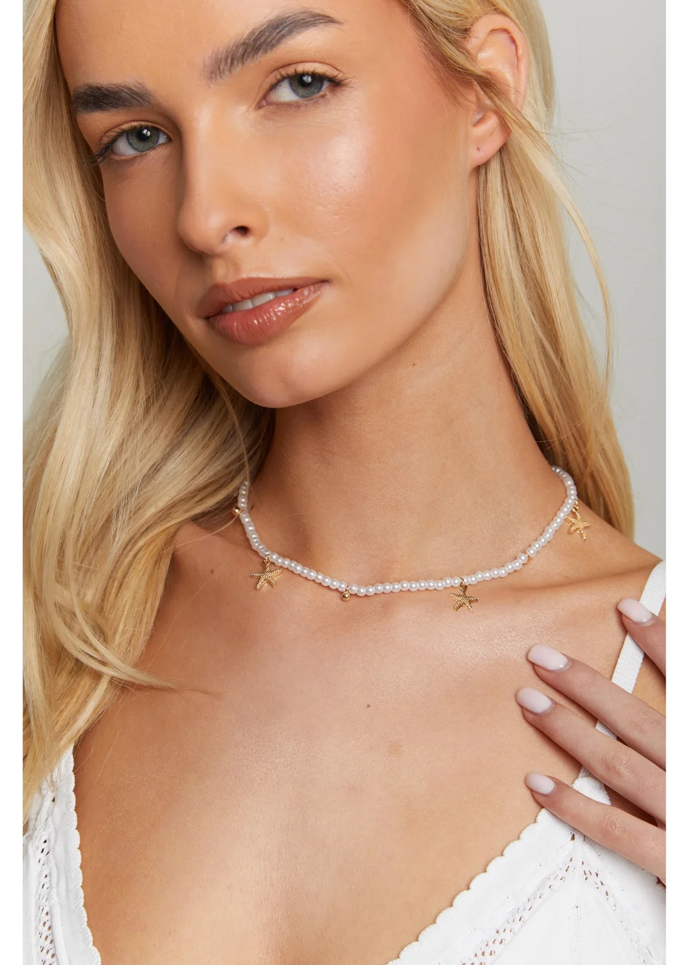 Madein Pearl Starfish Necklace - One Size Image 1
