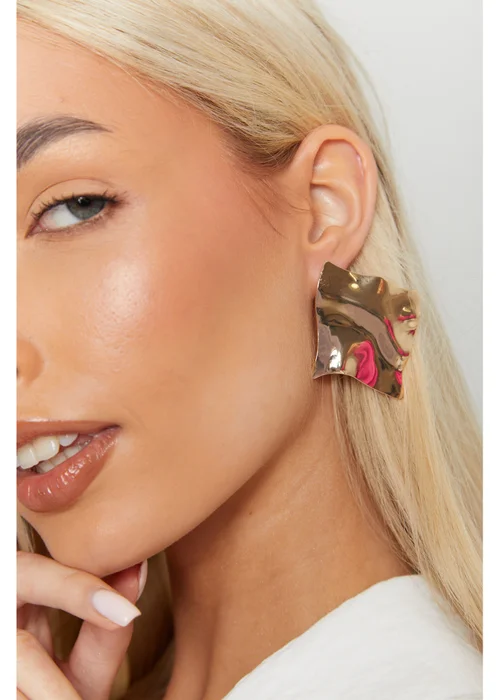 Madein Gold Pressed Metal Earrings - One Size Image 2