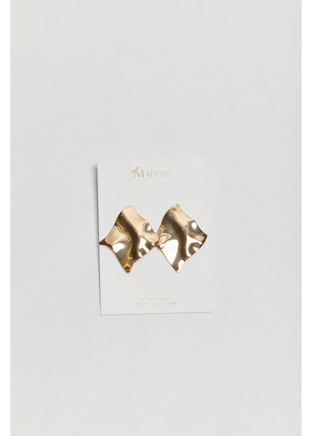 Madein Gold Pressed Metal Earrings - One Size Image 3
