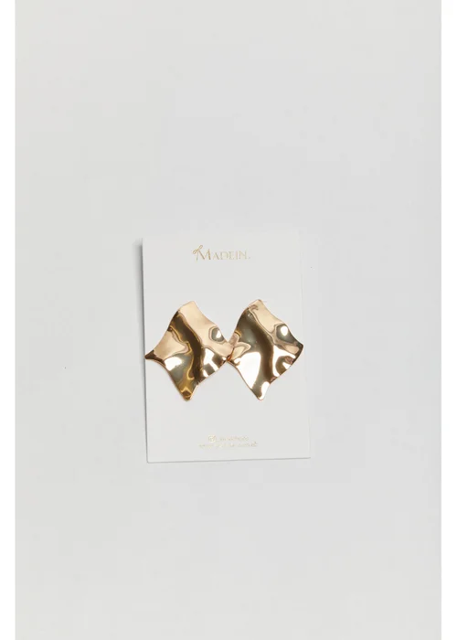 Madein Gold Pressed Metal Earrings - One Size Image 3