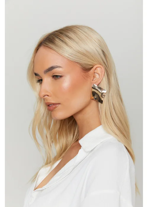 Madein Gold Pressed Metal Earrings - One Size Image 1