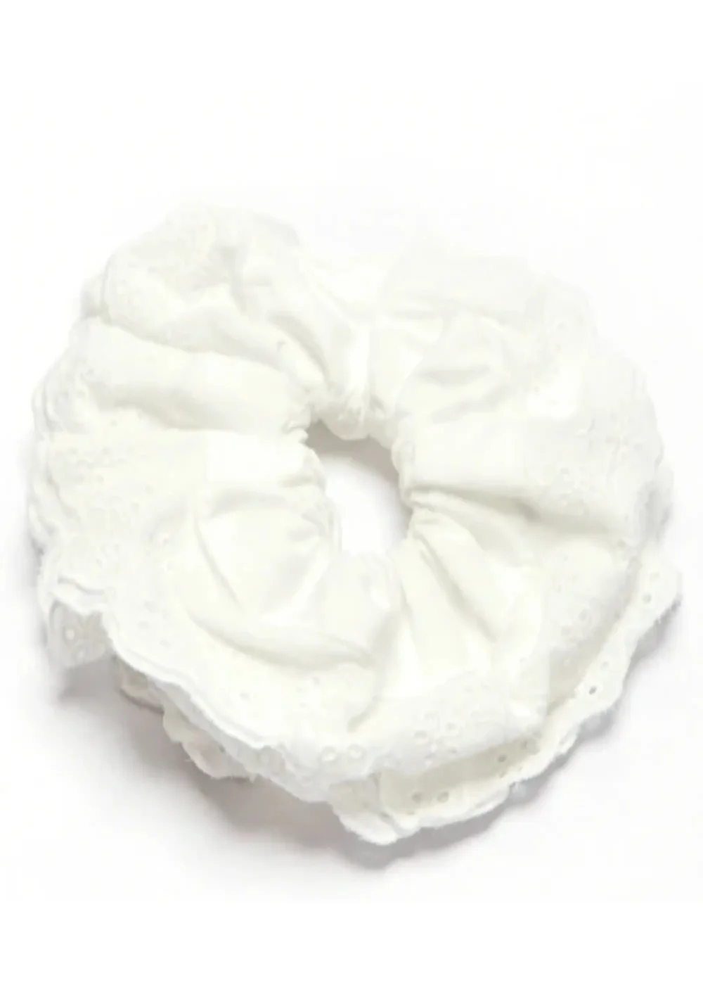 Madein Ivory Broderie Scrunchie - One Size Image 3