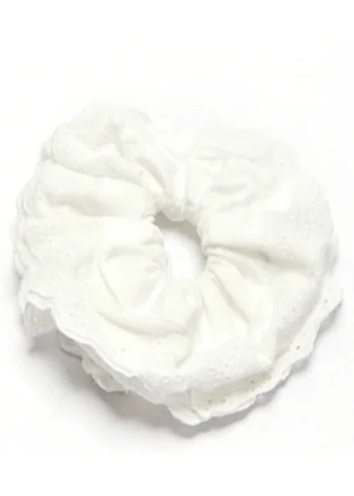 Madein Ivory Broderie Scrunchie - One Size Image 3
