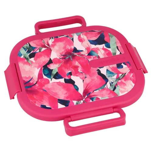 Quokka Pink Blossom Stainless Steel Lunch Box - One Size Image 2