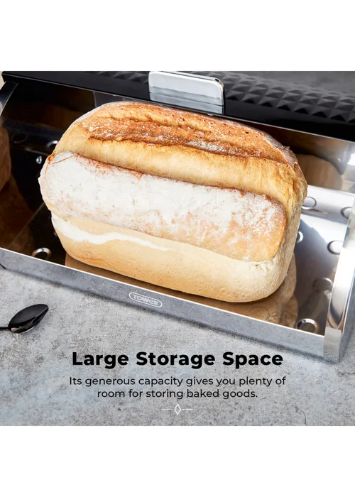 Tower Solitaire Bread Bin - One Size Image 3