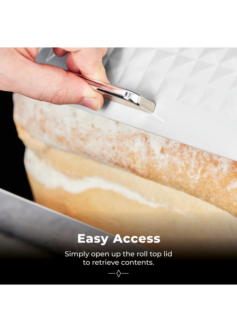 Tower Solitaire Bread Bin - One Size Image 4