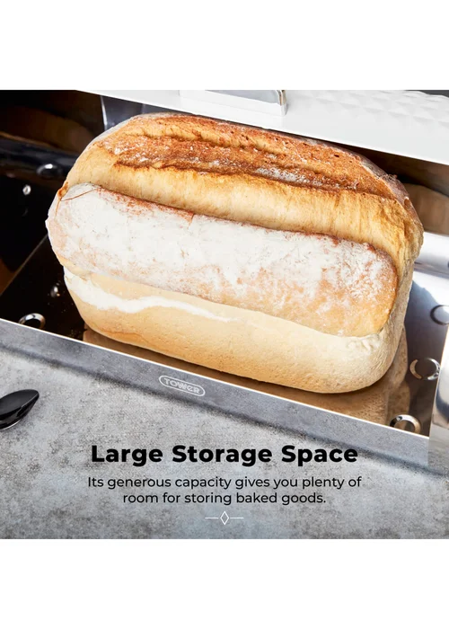 Tower Solitaire Bread Bin - One Size Image 3