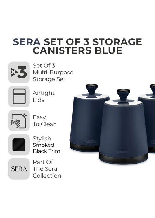 Tower Sera Canisters (Set of 3) - One Size Image 2