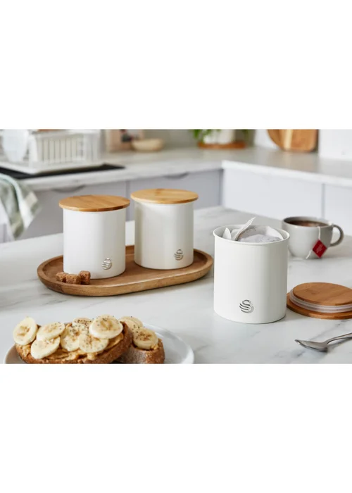 Swan Nordic Storage Canisters White (Set of 3) - One Size Image 2