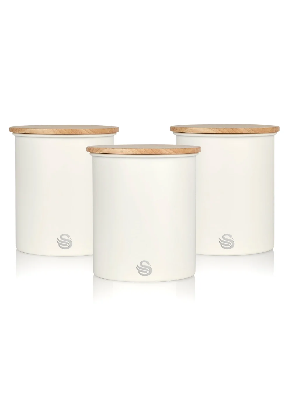 Swan Nordic Storage Canisters White (Set of 3) - One Size Image 1